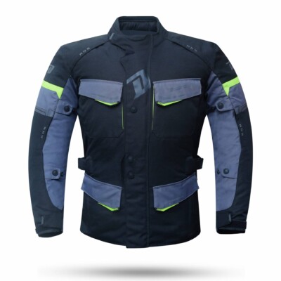 Chaqueta travel man 3/4 negra fluor