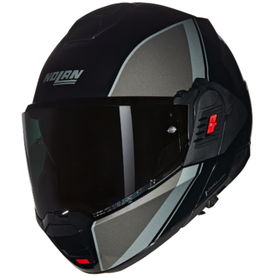 Casco N120-1 flip back Verniciatura special plata nolan