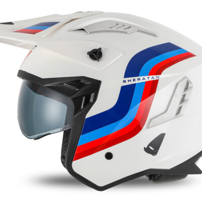 Casco jet trial con gafas solar Sharaten WT