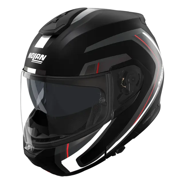 Nolan N100-6 Radiante negro gris rojo modular - Imagen 3