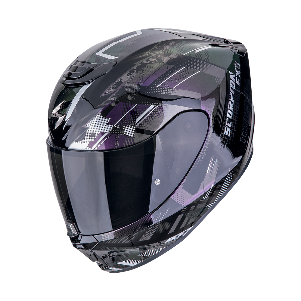 Exo-391 casco integral clutter negro camaleonte scorpion