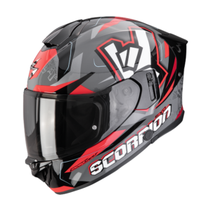 Exo-530 air casco integral scorpion Rok gris negro rojo