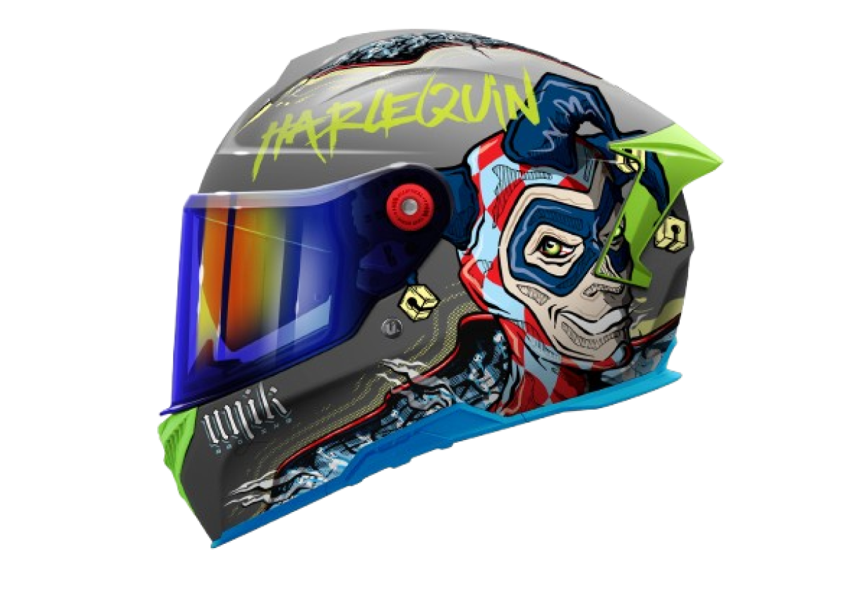 Casco integral Ultra DV Harlequin con gafas solar UNIK