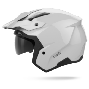 Casco jet trial con gafas solar Link dv blanco UNIK