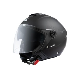 Casco jet unik VERTEX dv negro mate con gafas de sol CE 22.06