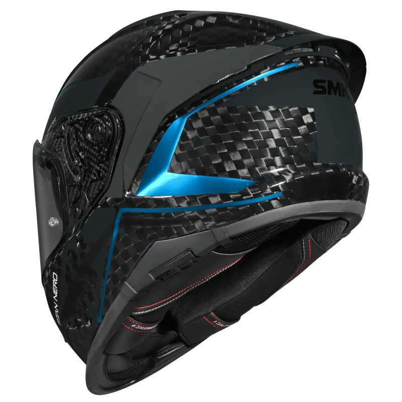 Casco integral Titan de carbono nero brillo SMK - Imagen 3