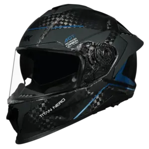 Casco integral Titan de carbono nero brillo SMK