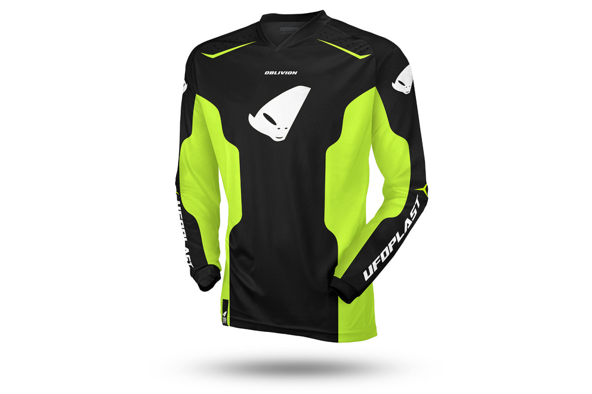Camiseta Oblivion motocross negro fluor UFO