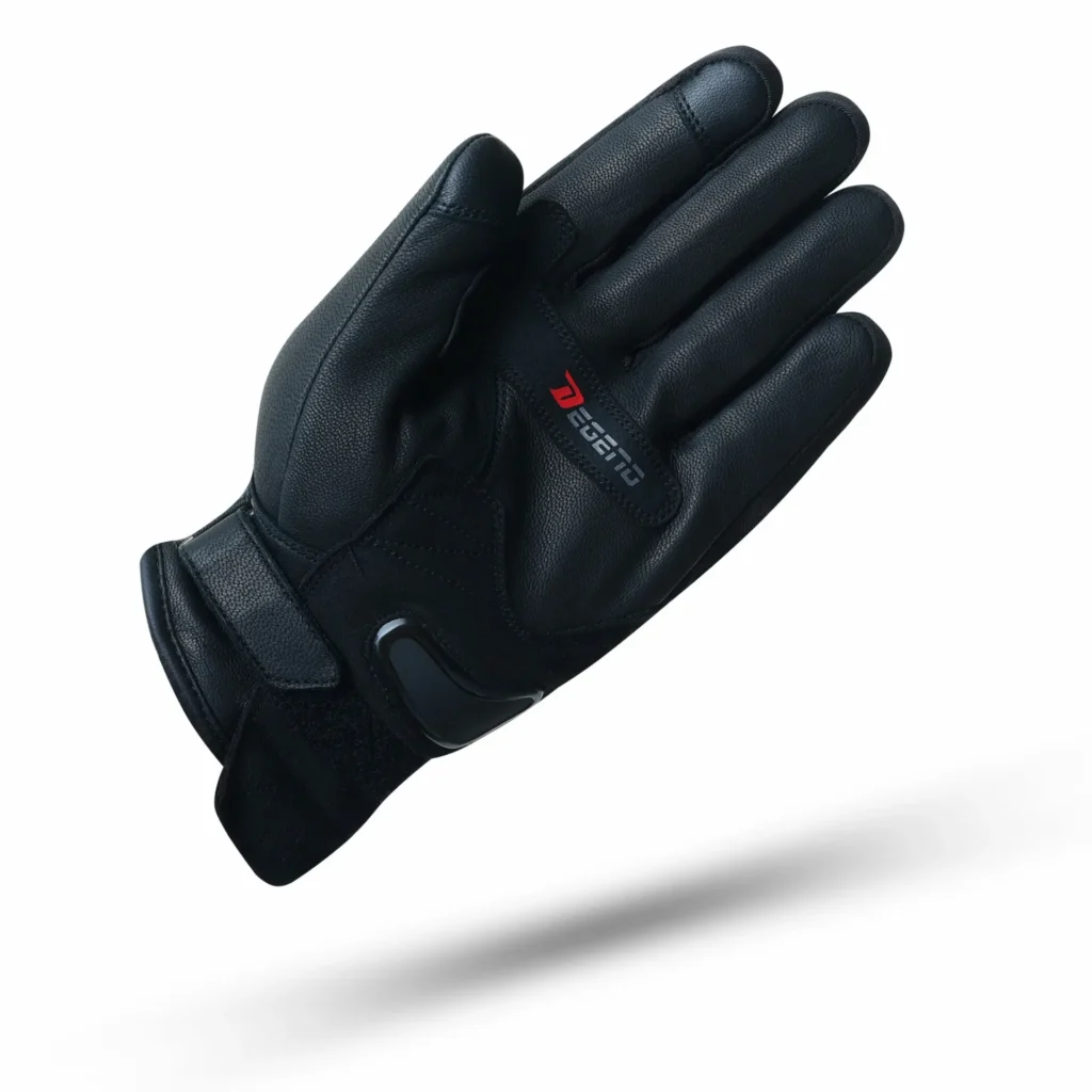 Guantes de piel Indus negro para invierno (man)