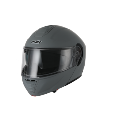 Casco modular unik con gafas solar comet gris mate