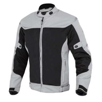 Chaqueta AIR CE gris realizada en Poliester 600D y Mesh perforado