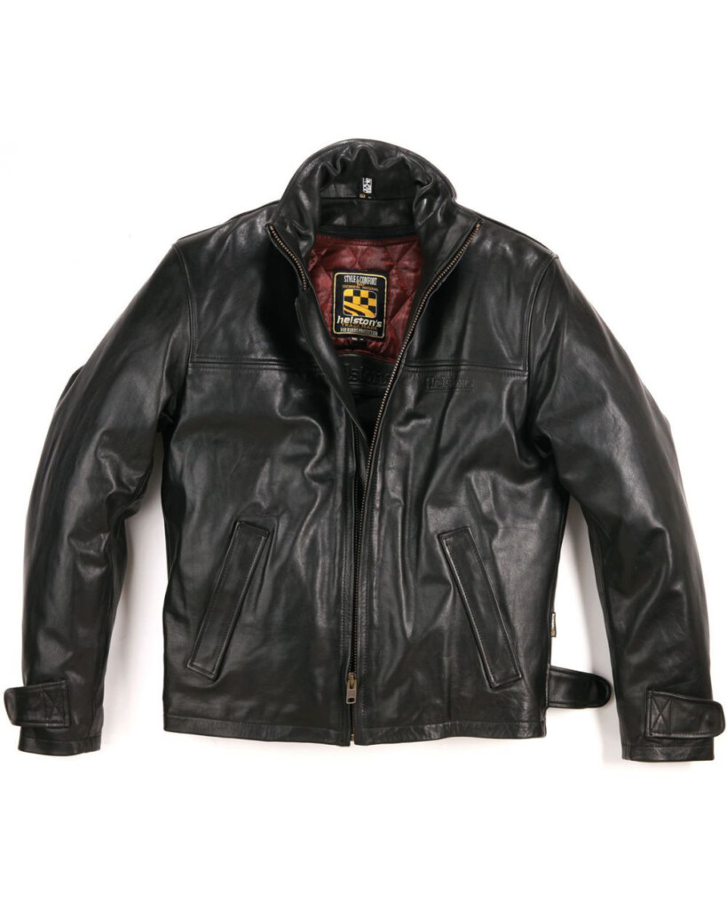 GARRY PLAIN LEATHER JACKET HELSTONS