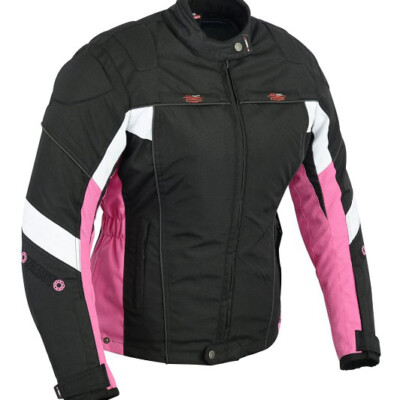 Chaqueta de moto para chicas en cordura 100% impermeable y protecciones CE