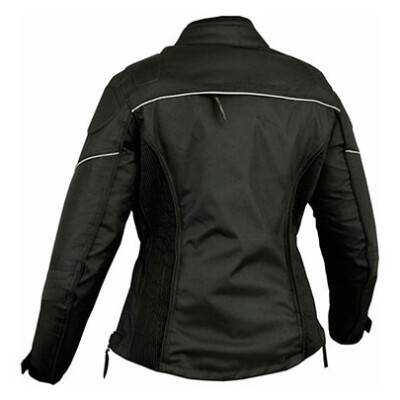 Chaqueta de moto para chicas en cordura 100% impermeable y protecciones CE