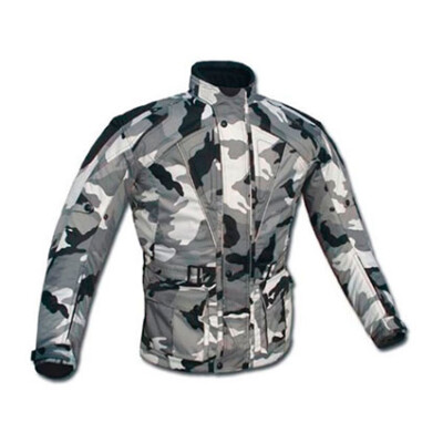 CHAQUETA 3/4 DE MOTO EN CORDURA CAMUFLAJE IMPERMEABLE