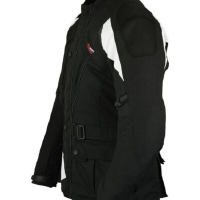 Chaqueta de cordura impermeable para motorista con protecciones C.E, 3/4 unisex