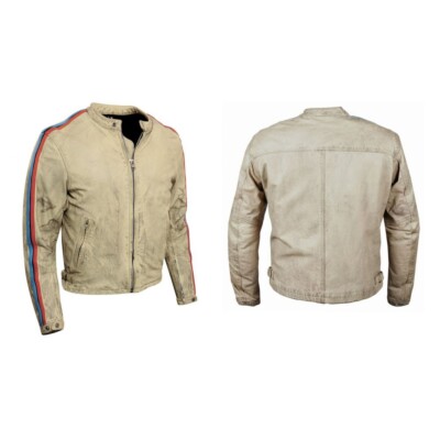 ENGINE beige rag chaqueta de cuero helstons