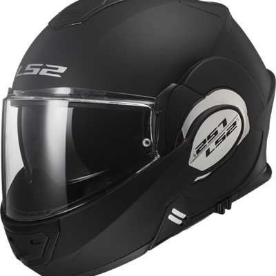 VALIANT FF399 URBAN COMMUTER LS2 Casco comvert/flip back negro mate