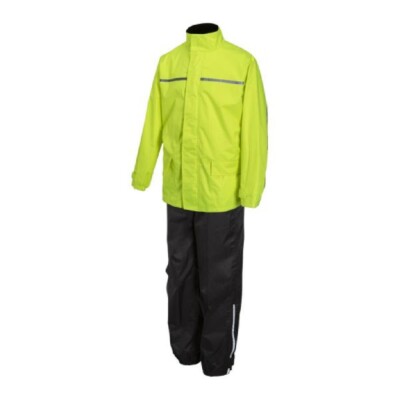 Conjunto Rain Twill Bicolor negro/fluo