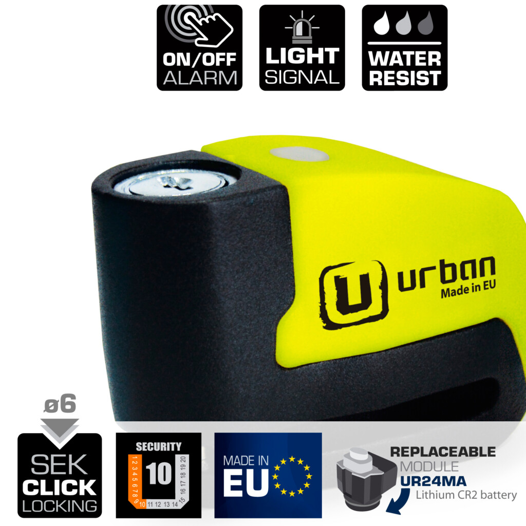 Disk lock con alarma UR6 URBAN