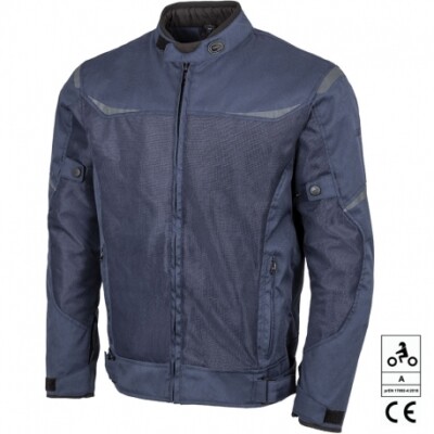 Chaqueta AIR CE Azul realizada en Poliester 600D y Mesh perforado