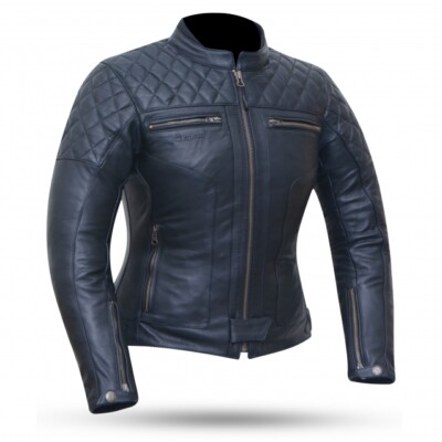 CHAQUETAS DE PIEL PARA MOTO, CON PROTECCIONES PARA CHICAS