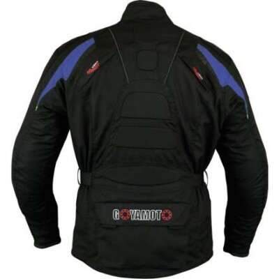 Chaqueta de moto 3/4 en cordura, protectores C.E, impermeable, unisex