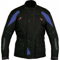 Chaqueta de moto 3/4 en cordura, protectores C.E, impermeable, unisex