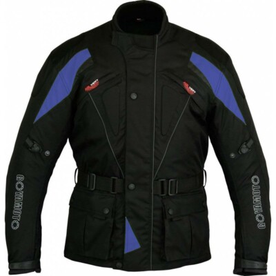 Chaqueta de moto 3/4 en cordura, protectores C.E, impermeable, unisex