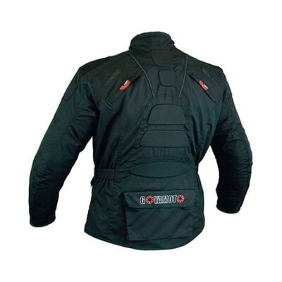 Chaqueta de moto 3/4 en cordura con protecciones C.E., impermeable