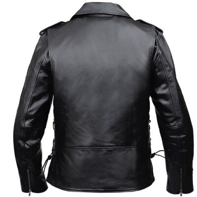 Chaqueta de piel para moto custom MEN