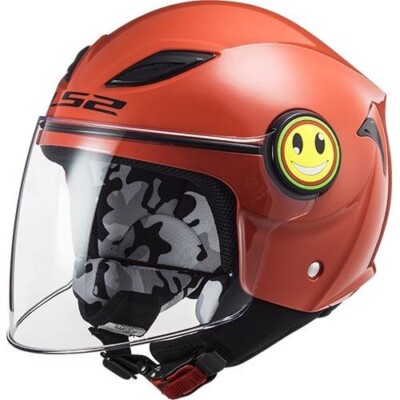 CASCO JET DE MOTO OF602 FUNNY JUNIOR - LS2 - SOLID RED