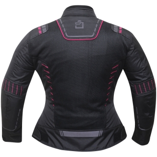 Chaqueta BREEZE degend negro/fucsia perforado verano lady