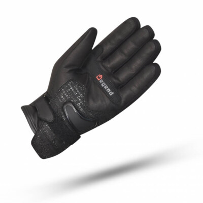 Guantes de piel Indus negro para invierno (Mujer)