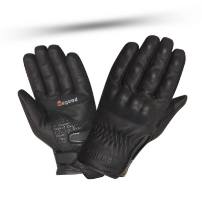 Guantes de piel Indus negro para invierno (Mujer)