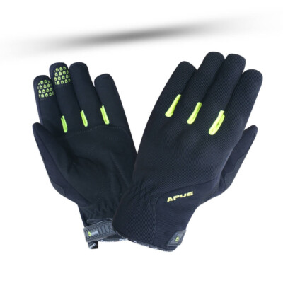 Guantes apus invierno negro/fluor