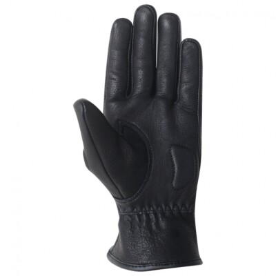 Guantes de cuero perforado verano negro mujer (Lady)