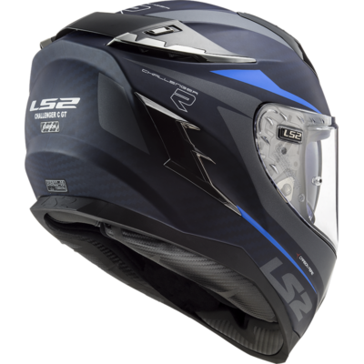 DRONE FF327 challenger C casco integral de carbono matt carbon blue