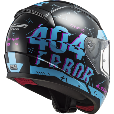 PLAYER FF353 rapid casco integral road touring black sky blue