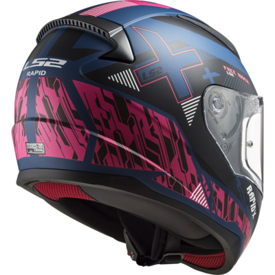 XTREET FF353 rapid casco integral road touring matt blue purple