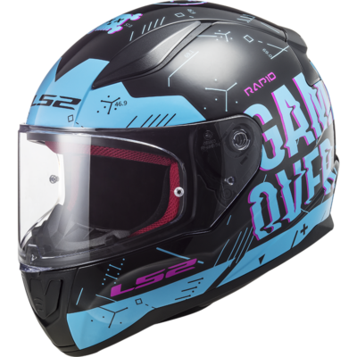 PLAYER FF353 rapid casco integral road touring black sky blue