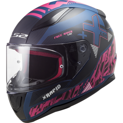 XTREET FF353 rapid casco integral road touring matt blue purple