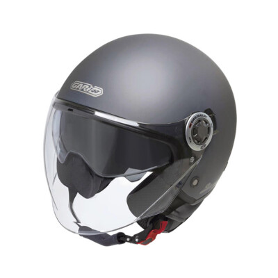 Casco jet g20 con gafas solar garibaldi color platinium