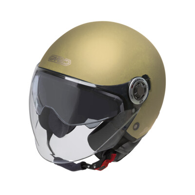 Casco jet g20 con gafas solar garibaldi color champagne