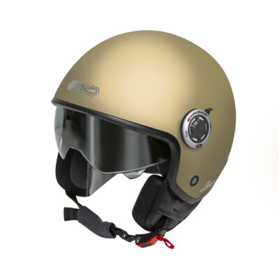 Casco jet g20 con gafas solar garibaldi color champagne