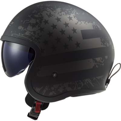 Casco jet custom of599 spifire black flag