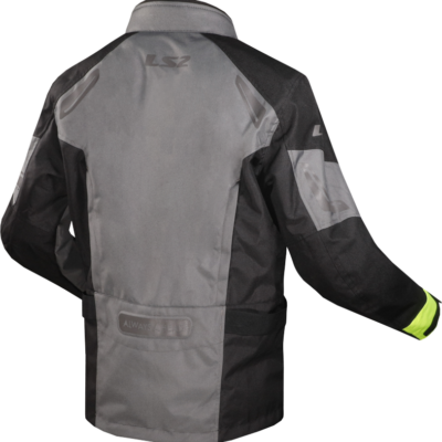 Chaqueta LS2 Phase para hombre en color gris.negro.fluor