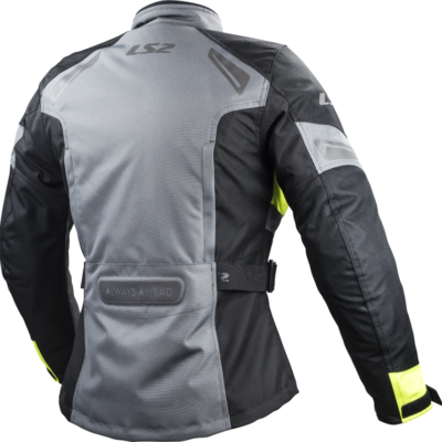 Chaqueta LS2 Phase para Chica en color gris.negro.fluor