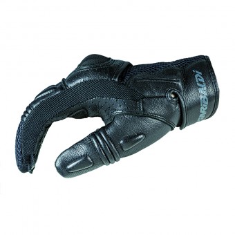 Guantes garibaldi ARIEL cuero perforado verano negro hombre