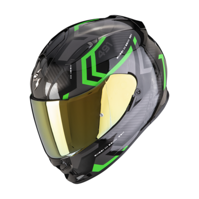 Exo-491 casco integral scorpion Spin verde